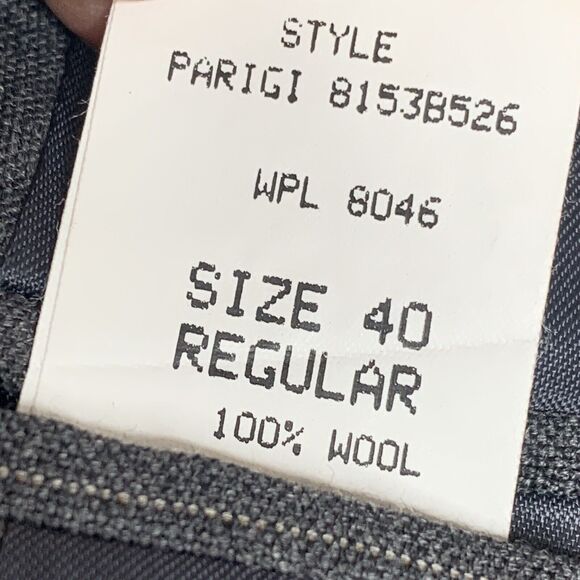 Alfani Black Striped 100% Wool Blazer Sport Jacket - Picture 7 of 8